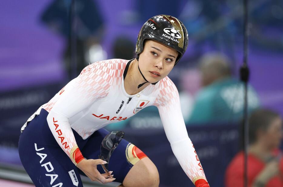 女子スプリント敗者復活戦で敗れた太田りゆ＝パリ郊外（共同）