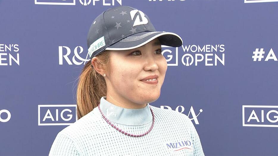 AIG女子オープンに出場する古江彩佳選手（写真：ゴルフネットワーク）