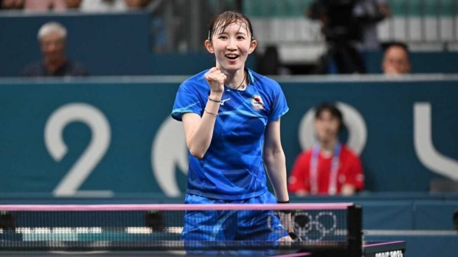 写真：早田ひな（日本生命）/提供：ITTF/ONDA