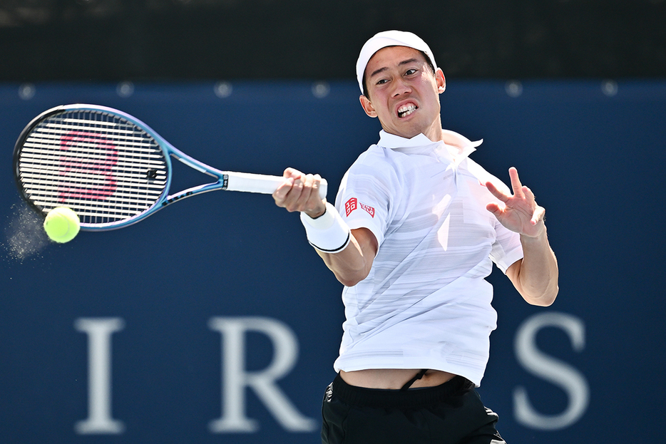 チャレンジャー大会の初戦で快勝した錦織圭（Photo by Getty Images）