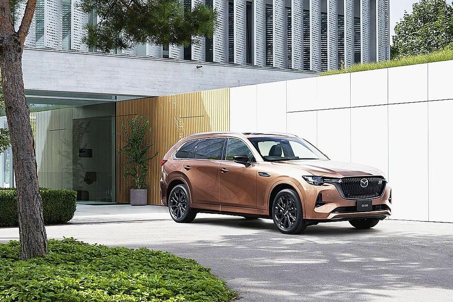 マツダ、3列シートSUV「CX-80」公開　欧州仕様にないディーゼルエンジンも設定　2024年秋に販売開始