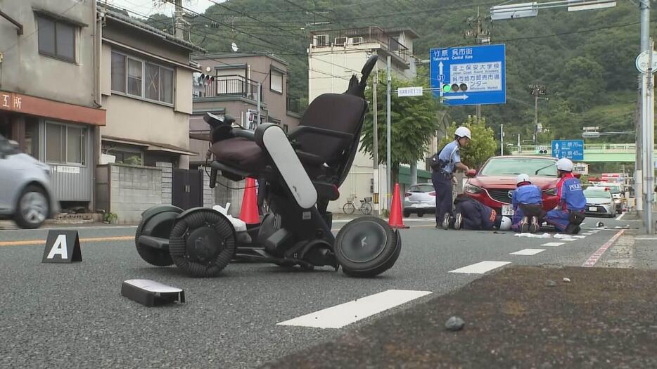 車いすの男性がはねられけが　広島・呉市