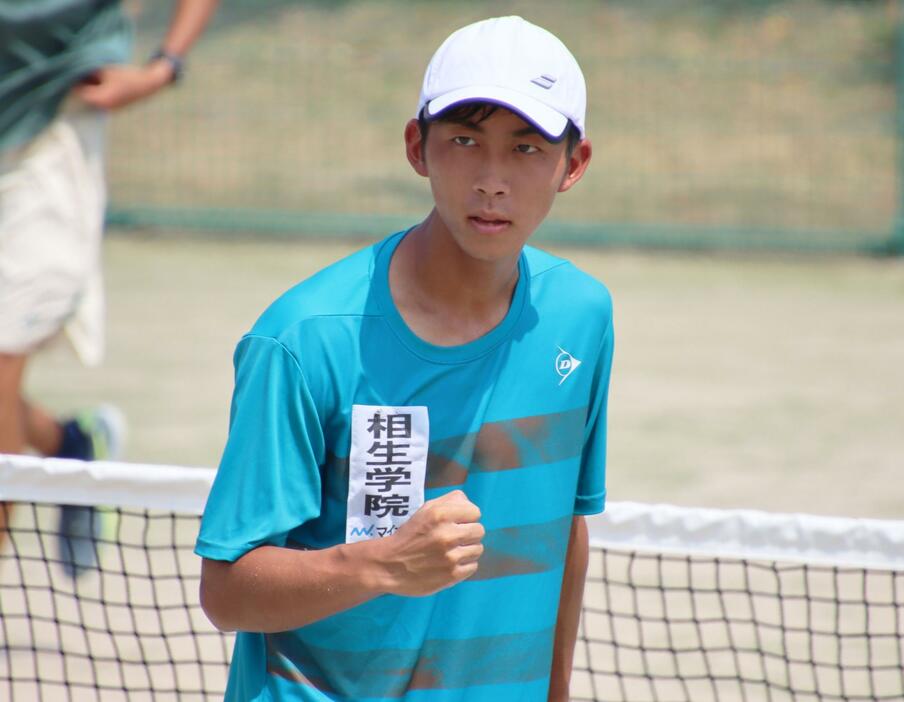 相生学院の若松泰地[画像/tennis365.net]