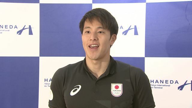 帰国した瀬戸大也選手