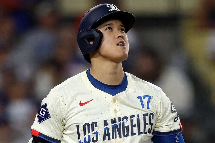 前日に「40－40」を達成した大谷。この日も２試合連続となる41号本塁打を放った。(C)Getty Images