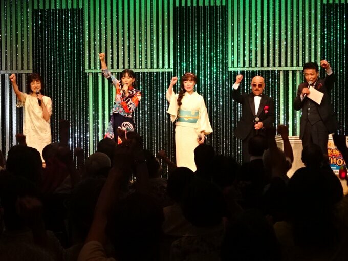 石川みゆきさん、山西アカリさん、田川寿美さん、BOSS☆岡さん、中山秀征さん