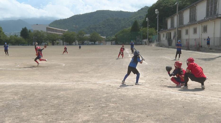 須坂市のチームとの練習試合（8月18日）