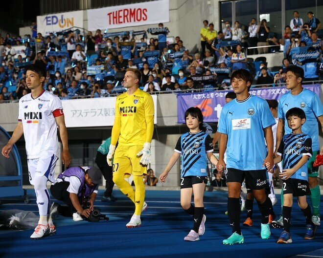 FC東京と川崎の多摩川クラシコは８月11日に行なわれる。写真：福冨倖希