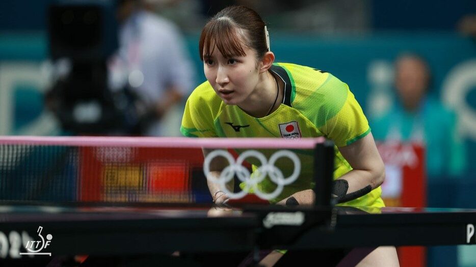 写真：早田ひな（日本生命）/提供：ITTFWorld