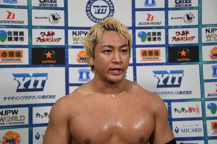 ザックの優勝で幕を閉じたG１だが、海野（写真）をはじめとする新世代のさらなる台頭が今後の新日本のカギを握りそうだ。写真：新日本プロレスリング