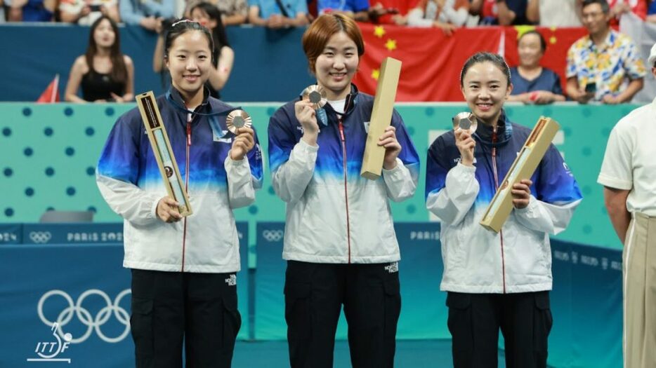 写真：女子韓国代表/提供：ITTFWorld