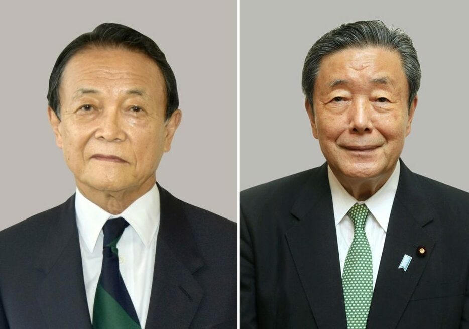 麻生太郎氏、森山裕氏