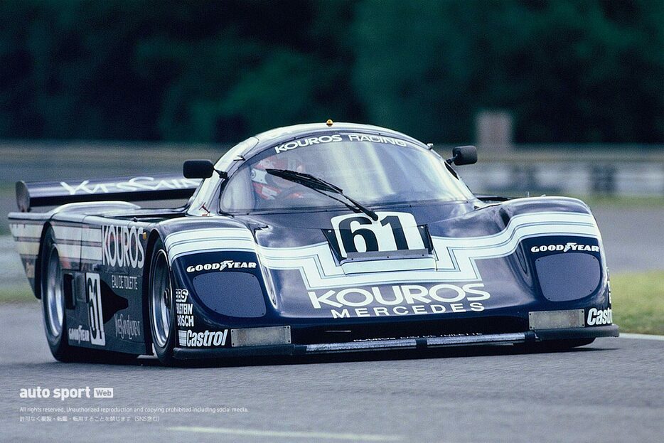 1986年のル・マン24時間レースを戦ったザウバーC8・メルセデスの61号車。ジョン・ニールセンとマイク・サックウェルがドライブした。