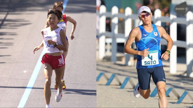 シドニー五輪の高橋尚子さん（左）、近代五種・銀メダルの佐藤大宗選手（右）【写真：YUTAKA/アフロスポーツ、日刊スポーツ/アフロ】