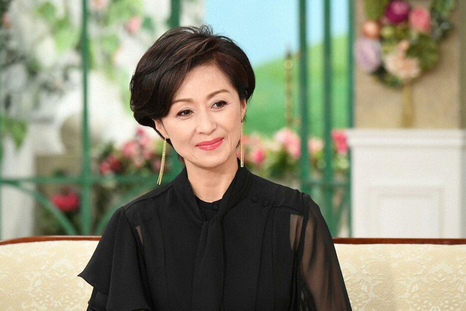 8月2日放送の「徹子の部屋」に出演した長山洋子さん＝テレビ朝日提供