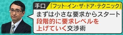 小さな要求からスタートする巧妙なテクニック