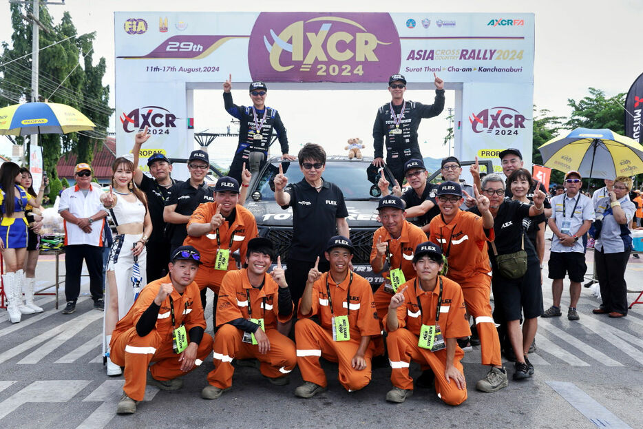 アジアクロスカントリーラリー2024でT1Gクラス優勝を飾ったFLEX SHOW AIKAWA Racing with TOYO TIRES