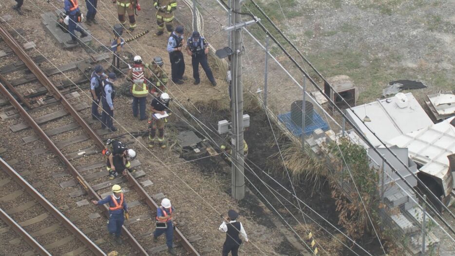 火事があった現場 8月7日午前11時ごろ