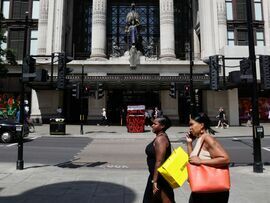 The volume of goods sold in stores and online in the UK rose 0.5% in July. Photographer: Carlos Jasso/Bloomberg