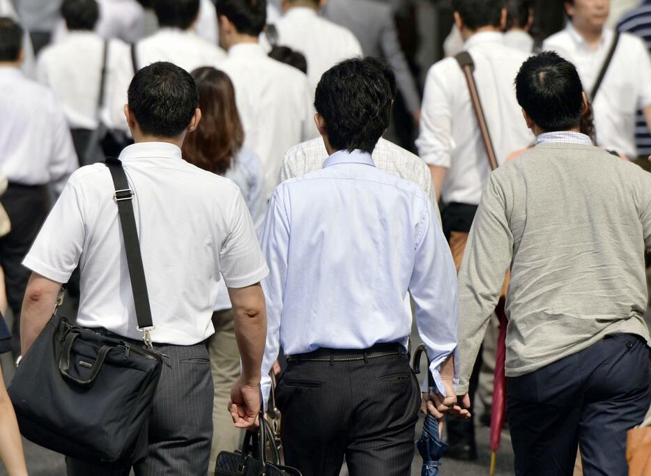 出勤するサラリーマン