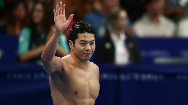 競泳男子100mバタフライで8位入賞した水沼尚輝選手（写真：日刊スポーツ/アフロ）