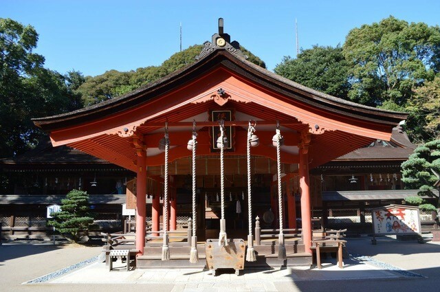 しめ縄を授けてくれた長門国一宮の住吉神社。写真提供／大谷山荘