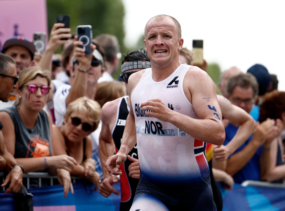 トライアスロンのノルウェー代表で東京五輪金メダリストのブンメンフェルトがセーヌ川問題を批判（写真・ロイター/アフロ）