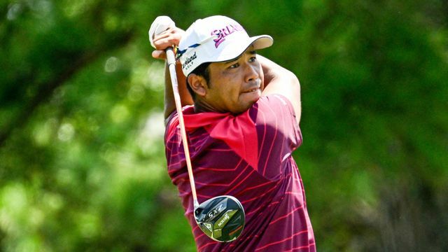 首位タイに浮上した松山英樹選手（写真:USA TODAY Sports/ロイター/アフロ）