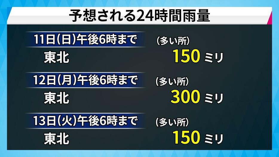 24時間予想雨量(多い所)