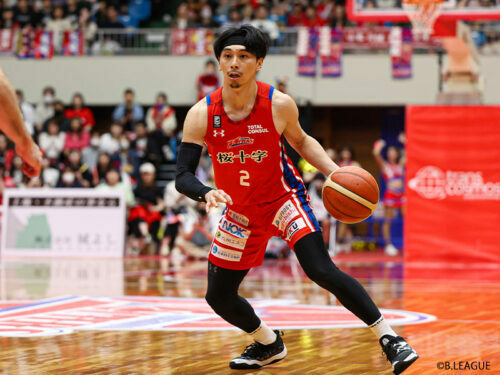 選手兼スキルコーチとしての契約合意が発表された山本柊輔 [写真]＝B.LEAGUE