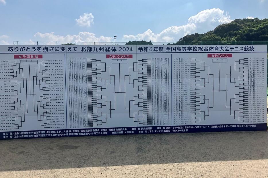 インターハイは大会6日目を迎え、男女シングルスのベスト4、ダブルスの決勝進出ペアが出揃った。