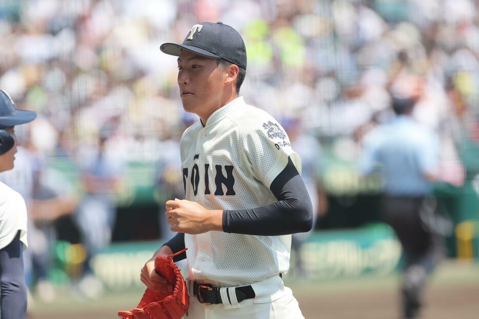 大阪桐蔭・平嶋 桂知投手（3年）（撮影：柳瀨心祐）