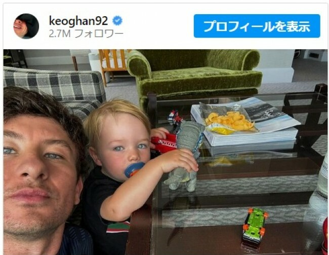 バリー・コーガン、そっくりな息子とのレア写真をシェア※「Barry Keoghan」インスタグラム