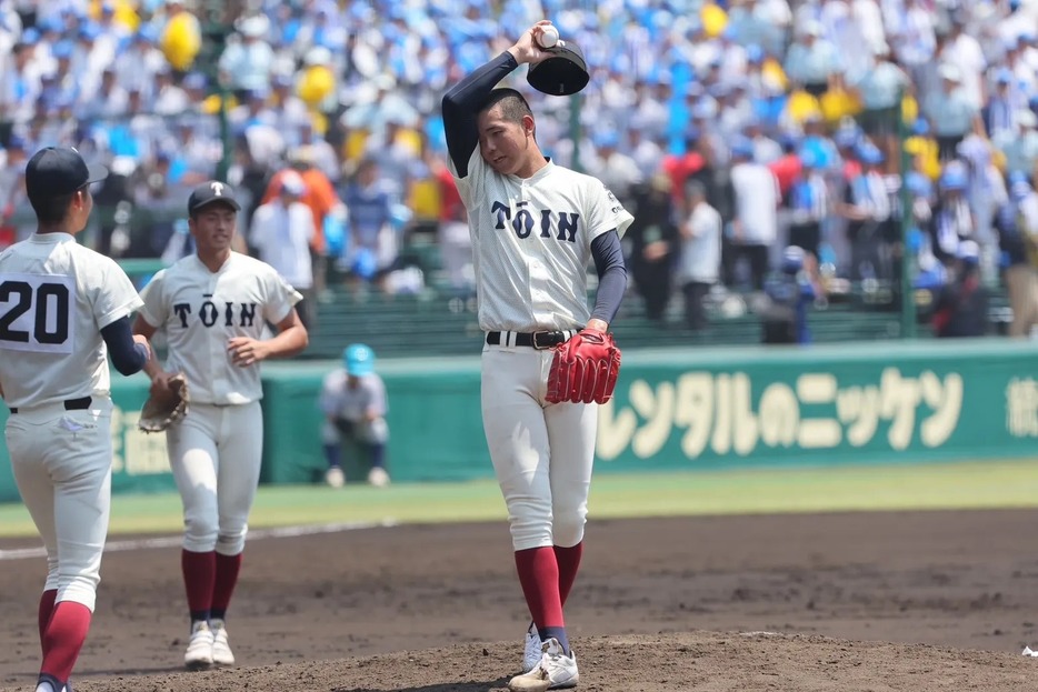 大阪桐蔭先発の森 陽樹（撮影：柳瀨心祐）