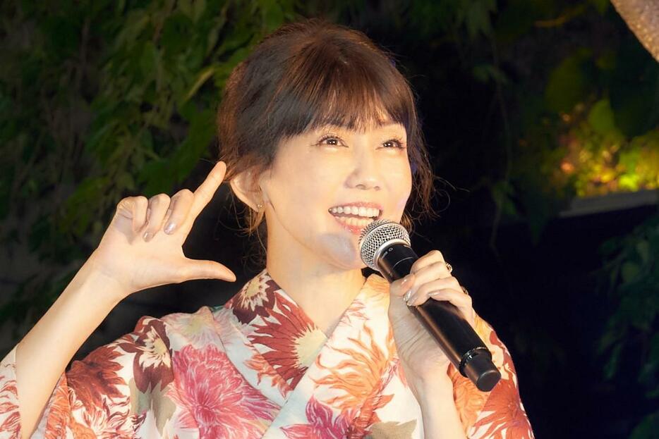 「おしゃれ盆踊り『前夜祭』！！～歌謡曲ナイトスペシャル～」に出席した松本伊代さん