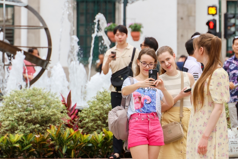 マカオの2024年1～7月累計の国際インバウンド旅客数が延べ130万人超に（資料）＝世界遺産・セナド広場（写真：MGTO）