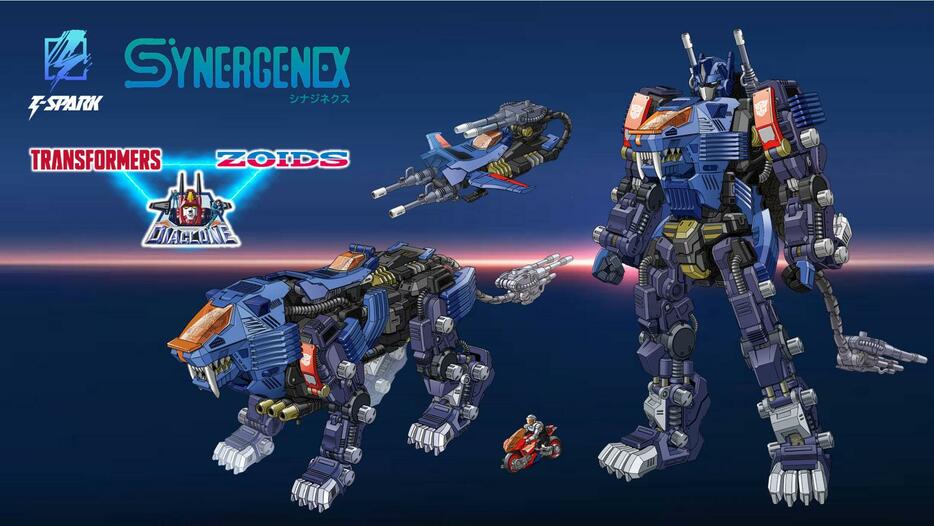 「トランスフォーマー」と「ZOIDS」と「ダイアクロン」がコラボした玩具「SHIELD-D-PRIME」