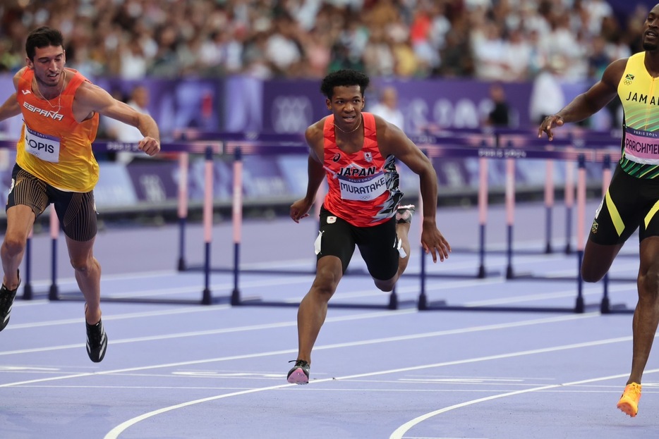 24年パリ五輪で日本勢として初めて男子110mH決勝に臨んだ村竹ラシッド（写真は準決勝）