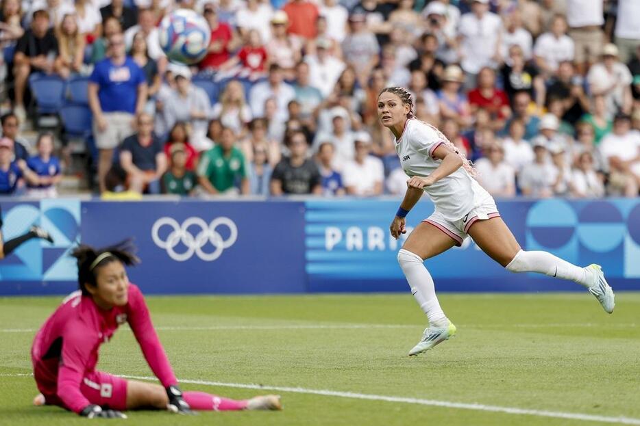 ロッドマンに決勝点を決められる（写真：USA TODAY Sports/ロイター/アフロ）