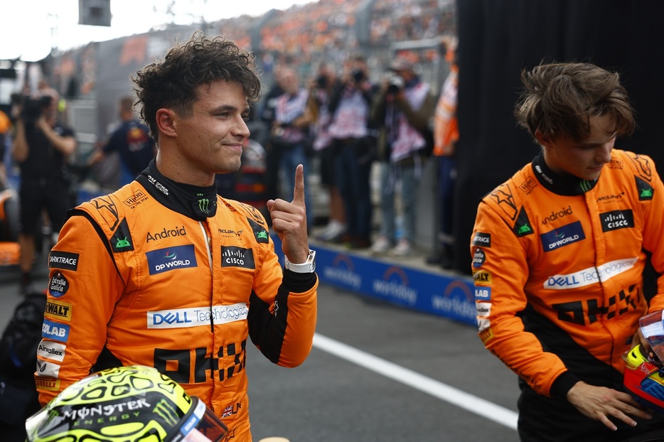 2024年F1第15戦オランダGP　ランド・ノリス（マクラーレン）がポールポジションを獲得