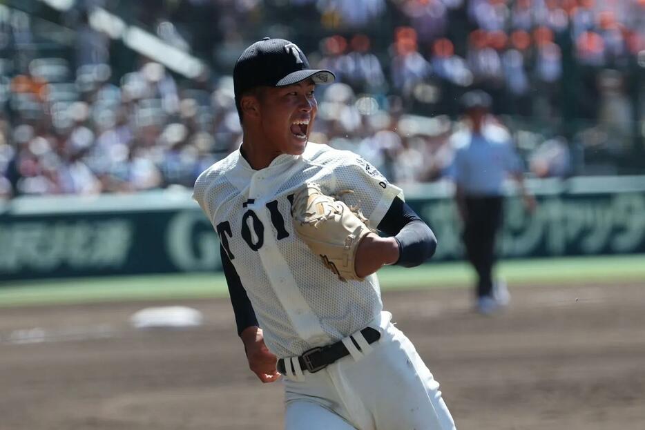 完封勝利を挙げた大阪桐蔭・中野 大虎（撮影：太田裕史）