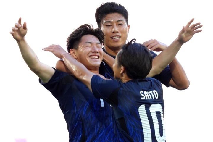 準々決勝でスペインと対戦する男子サッカー日本代表。(C)Getty Images