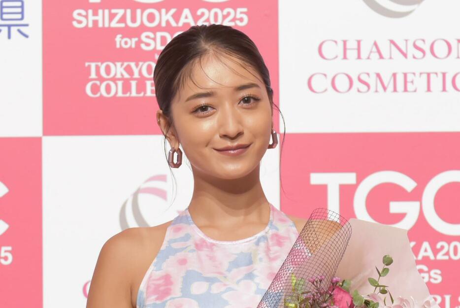 静岡市で行われた「SDGs推進 TGC しずおか 2025 by TOKYO GIRLS COLLECTION」の会見に出席した池田美優さん（C）SDGs推進 TGC しずおか 2025 記者発表会