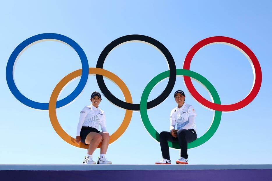 パリ五輪女子ゴルフに出場する山下美夢有（左）と笹生優花（右）（写真/Getty Images）