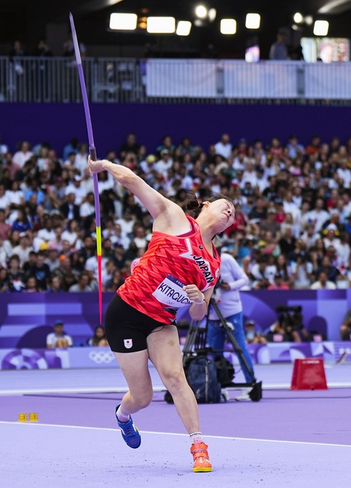 難なく予選を突破した北口榛花（写真：代表撮影/アフロスポーツ）