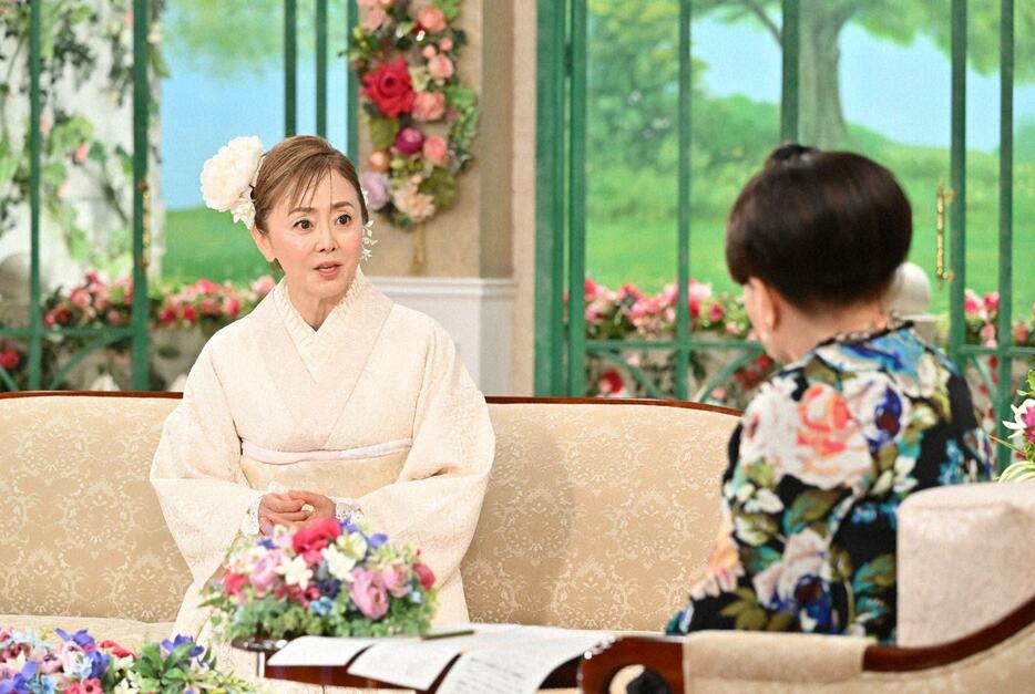 8月7日に放送される「徹子の部屋」に出演する熊谷真実さん＝テレビ朝日提供