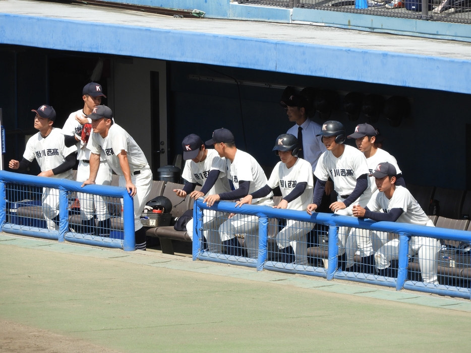 掛川西の選手たち