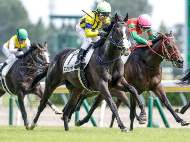 新潟5Rの新馬戦を制したマスカレードボール(撮影：下野雄規)