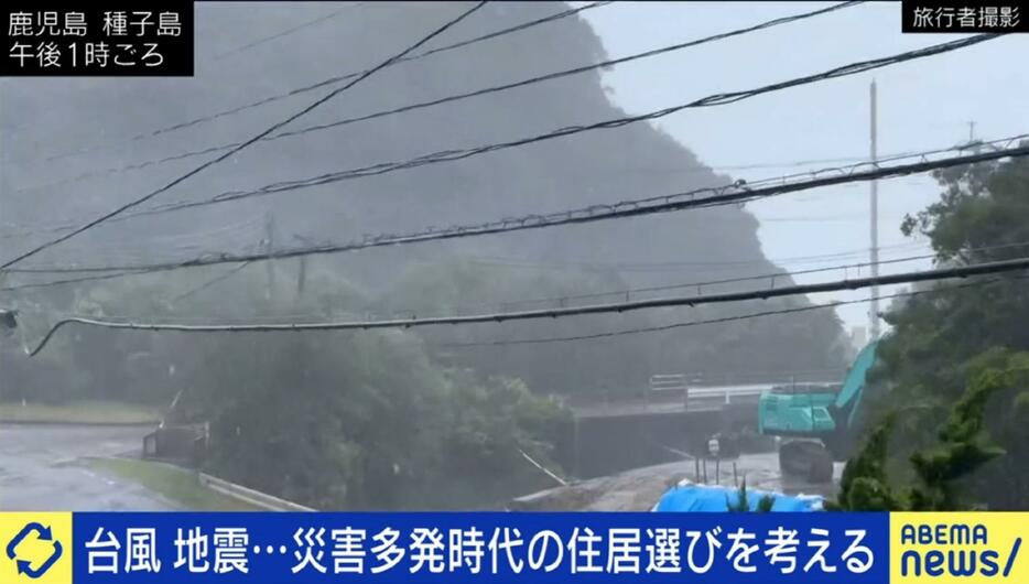 台風が直撃した九州地方