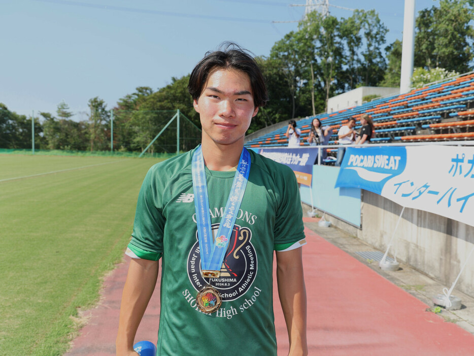 昌平高MF甲斐田裕大(3年=FC LAVIDA出身)(Manabu TAKAHASHI)